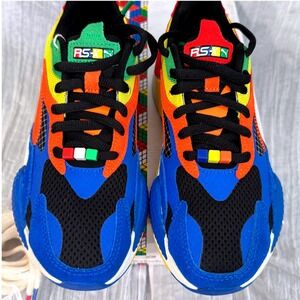 RARE Puma x Rubiks Cube RS-X3 NIB Palace Blue High Risk Sneakers Men 5.5 Women 7
